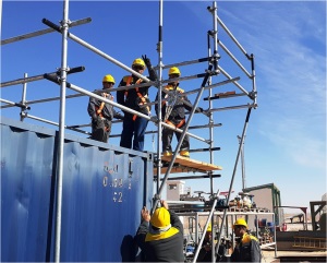 Formation sécurité au travail en hauteur dispensée par Forest Safety en salle